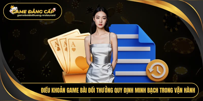 Điều khoản Game bài đổi thưởng quy định minh bạch trong vận hành